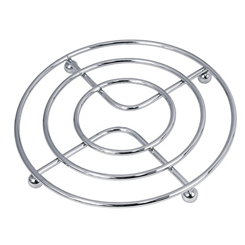 Equinox Salvamantel Redondo, Acero Inoxidable, INOX, 23.00 x 2.50 x 23.00 cm