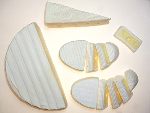 ERRO Juego de Queso camembert – Queso Deko disuasorio 2. Elección – Fake Food, nachbildungen a la Etapa, Theater Requisite, Decorativo de plástico imitación