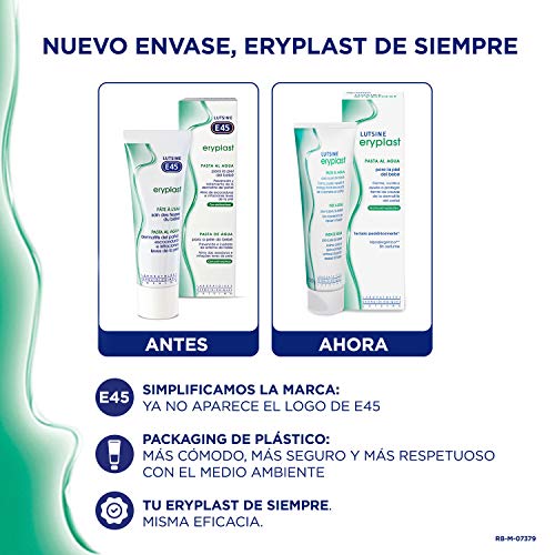 Eryplast Lutsine E45 - Pasta al Agua Crema Pañal Bebé - 75 gr