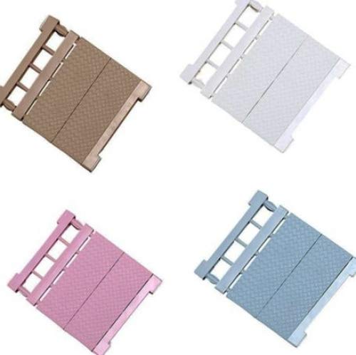 Escalables capas separador ajustable estante de almacenamiento para armario frigorífico armario cocina baño color al azar, (38-55)x35cm
