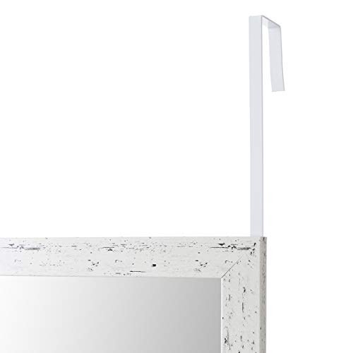 Espejo de Puerta Blanco nórdico de plástico de 35 x 125 cm - LOLAhome