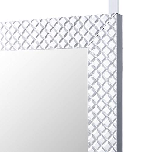 Espejo de Puerta Plateado Moderno de plástico de 35 x 125 cm - LOLAhome