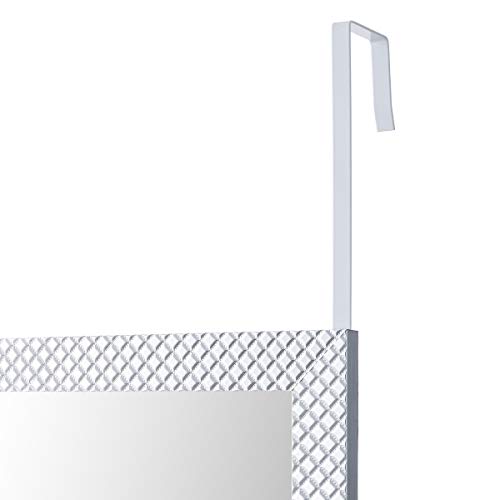 Espejo de Puerta Plateado Moderno de plástico de 35 x 125 cm - LOLAhome