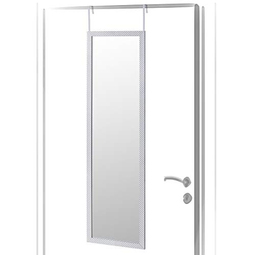 Espejo de Puerta Plateado Moderno de plástico de 35 x 125 cm - LOLAhome