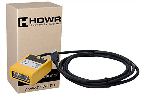 Estacionario USB profesionales de la pequeña 1D / 2D escáner de código de barras avanzado, carcasa metálica, Código QR, azteca, MaxiCódigo, Data Matrix HD201