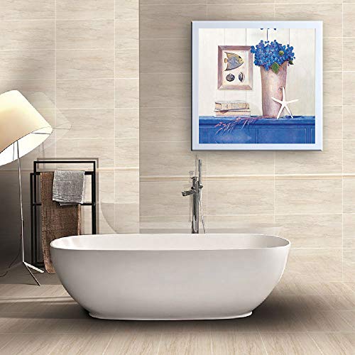 Estantería De Baño Ropa Organizadores Y Almacenamiento, Mural Plegable De Taquillas Estrellas De Mar Y De Las Flores Pintura Mural Impermeable Gabinete De Almacenamiento Caja