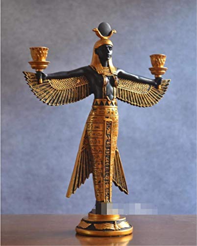 Estatua Artesanal de Resina ISIS Modelo de la Diosa egipcia Antigua Estatua del Estante del Vino