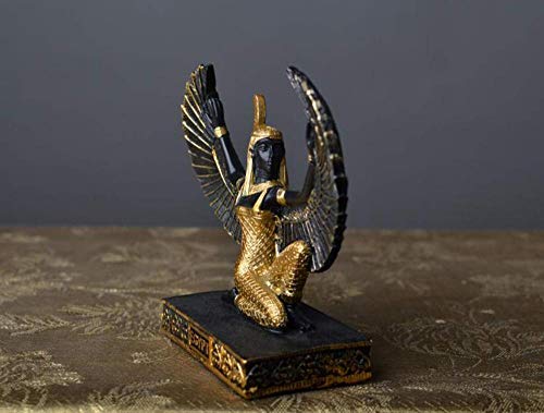 Estatua de la decoración egipcia Estatua de la Diosa de la Belleza Estatua del Dios Egipcio Escultura de ISIS Dios de la Tierra -B