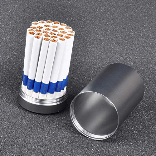 Estuche De Cigarrillos, Estuche De Metal para Cigarrillos Que Puede Contener Una Caja De Tabaco Sellada De Gran Capacidad, Puede Contener 30 Cigarrillos, Marrón, Especialmente Práctico, Fácil De Usar
