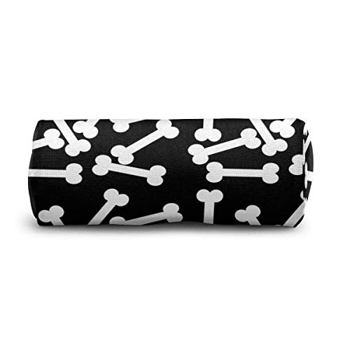 Estuche para lápices Huesos de perro Bolígrafo Bolsa de papelería Bolsa de maquillaje cosmético Bolsa de aseo Bolsa de cosméticos cilíndrica para la oficina del estudiante Universidad