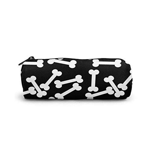 Estuche para lápices Huesos de perro Bolígrafo Bolsa de papelería Bolsa de maquillaje cosmético Bolsa de aseo Bolsa de cosméticos cilíndrica para la oficina del estudiante Universidad