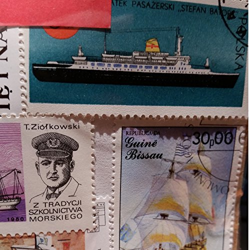 Explora Barcos del Mundo Conjunto De 100 Sellos Coleccionables - Transporte Naval / Todos Diferentes / Recuerdo De Viaje