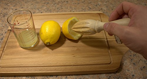Exprimidor, de madera natural