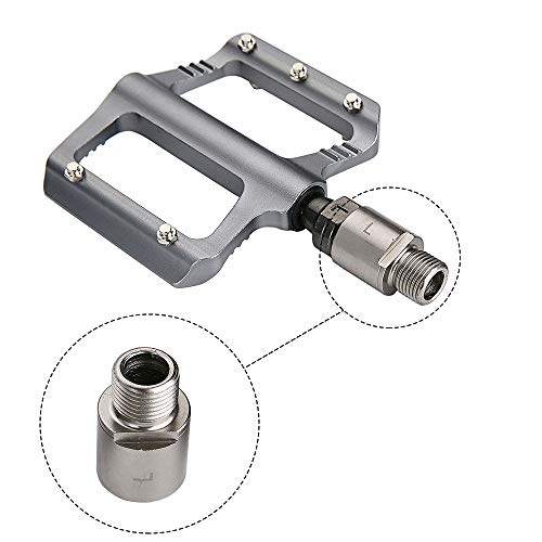 Extensores Pedal Bicicleta, 1 Par Extensor Pedal Bicicleta Acero Al Cromo-molibdeno Apto para 9/16" Pedales Roscados