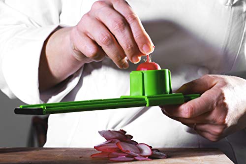 Fackelmann Mini Mandolina 2 en 1, pelador de Verduras, Acero Inoxidable
