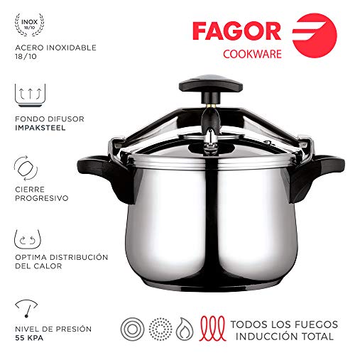 Fagor Olla RÁPIDA Chef EXTREMEN 22L INOX 18/10 Gran Capacidad 22L.Profesional