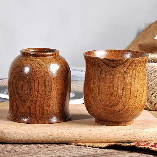FAMILIZO Tazas Madera Taza Registro Color Hecho A Mano Madera Natural Café Té Cerveza Zumo De Leche Taza