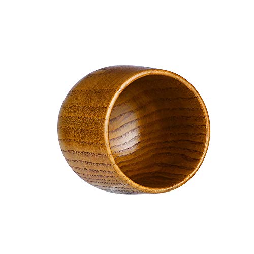 FAMILIZO Tazas Taza De Madera Primitivo Artesanal Madera Natural Té De Café Bebiendo Taza Duradera Trave