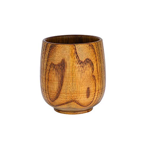 FAMILIZO Tazas Taza De Madera Primitivo Artesanal Madera Natural Té De Café Bebiendo Taza Duradera Trave