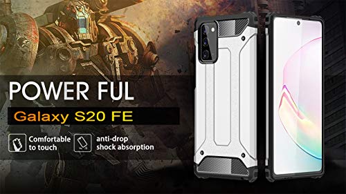 FANFO® Funda para Samsung Galaxy S20 FE/S20 Fan Edition(4G/5G), protección contra Golpes de TPU + PC Resistente a arañazos (Doble Capa) Carcasa para Samsung Galaxy S20 FE, Oro Rosa