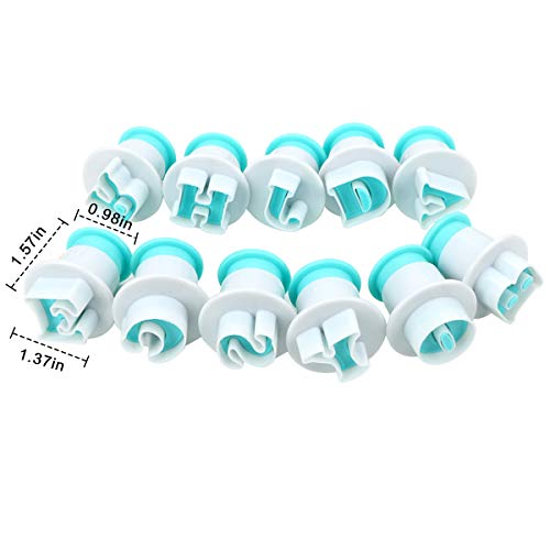 Fangehong 26 Pcs Moldes de Letras, Moldes Cortadores con Forma de Alfabeto, Bricolaj eImprimir Galletas Abecedario Molde para Decoración de Tortas, Fondant, Pastel, Niños