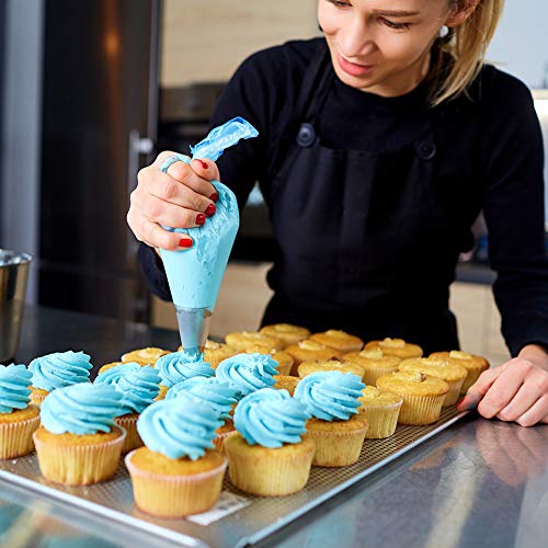 fanshiontide 38PCS Boquillas para Manga Pastelera Incluyendo Boquillas de Acero Inoxidable Bolsas de Pastelería Acopladores, Ideal para principiantes y usuarios profesionales