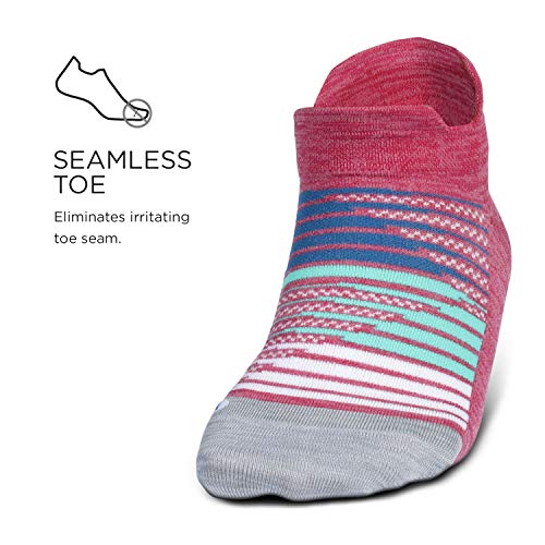 Feetures Elite - Calcetines unisex ultraligeros (pequeño, rosa quasar)
