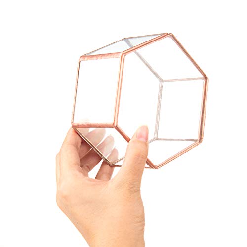 Feyarl - Caja de cristal para pendientes (cobre)