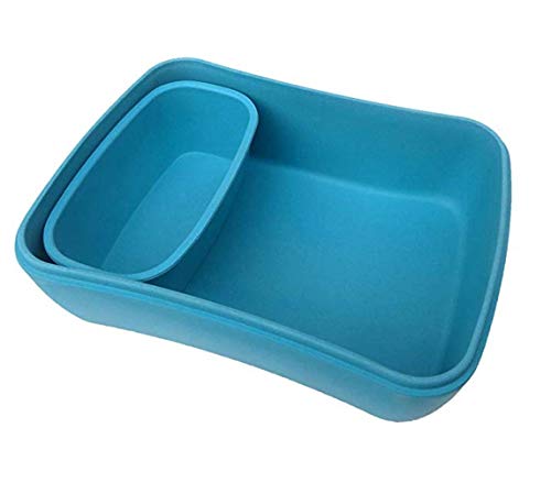 Fiambrera de Bambu Infantil ♻ Pack Tuper y Sandwichera de Fibra de Bambú - Material Ecologico, Reciclable, Biodegradable y Ligero - Apto para Lavavajillas - Lonchera Eco, Bio, Sin BPA - Ideal niños