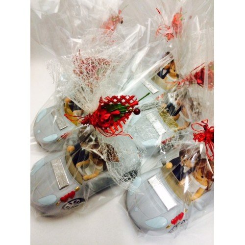 Figura GRABADA de boda novios en coche para tarta figuras PERSONALIZADAS