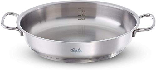 Fissler 084-358-20-100/0 Original-Profi - Cazuela de Acero Inoxidable con Asas (20 cm)