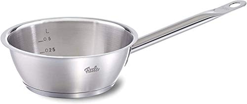 Fissler original-profi collection / Sartén honda de acero inoxidable (1 litros, Ø 16 cm), sin tapadera, apta para cocinas de inducción, gas, vitrocerámica y eléctricas
