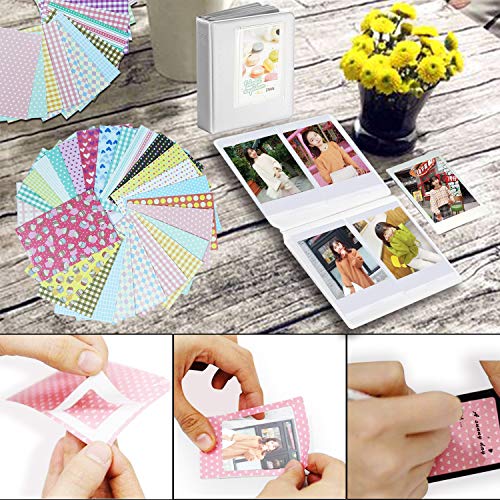 FollowSun 10 en 1 Cámara Accesorios para Fujifilm Instax Mini 9 Mini 8: Caso Azul Hielo/Album/Selfie Lente/Filtro de Color/Wall Cuelgue Marcos/Pegatinas de Frontera/Marco/Pegatinas de Esquina