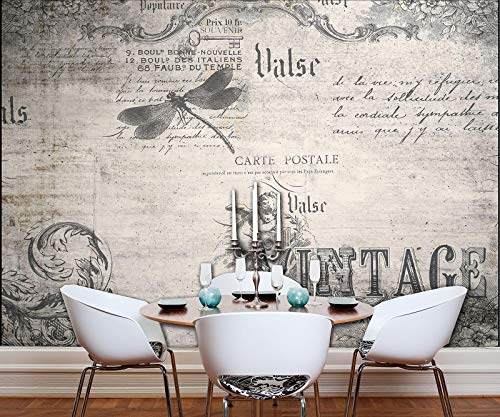 FORWALL moderna – Papel pintado fotográfico decoración de pared vintage amf12565 _ P lema y sprichwörter Papel pintado de cola Incluye., gris, P4 (254cm. x 184cm.)