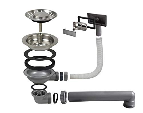 Fregadero de Cocina Mizzo Linea | Acero Inoxidable 304 | Montaje Bajo o Sobre Encimera o al Ras | Radio 10mm | 1 Seno | Espesor Acero 1.2mm (45x40)