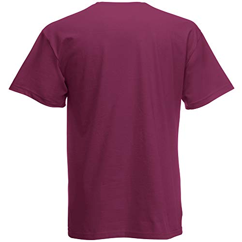 Fruit of the Loom - Camiseta Básica de Manga Corta de Calidad diseño Original Hombre Caballero (2XL) (Gris)