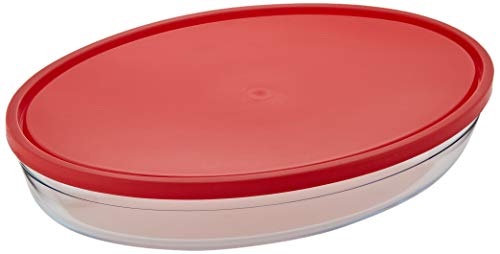 FTE OVAL CON TAPA ROJO 35X24CM 3L OCU