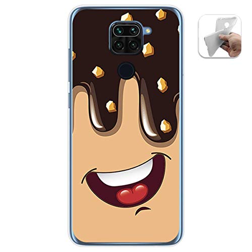 Funda Gel TPU para Xiaomi Redmi Note 9 diseño Helado Chocolate Dibujos