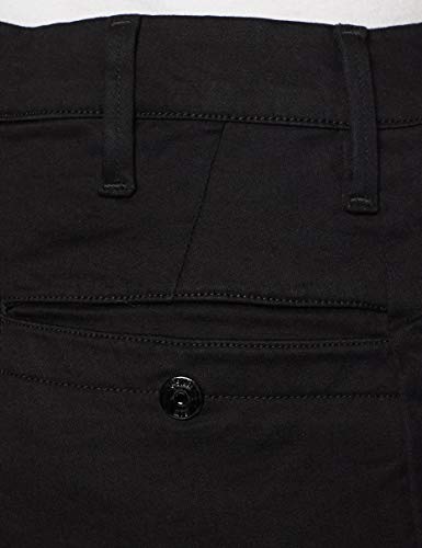 G-STAR RAW Bronson Mid Waist Skinny Chino Pantalones, Negro (Raw Pressed 6960-5185), W24/L32 (Talla del Fabricante: 24W / 32L) para Mujer