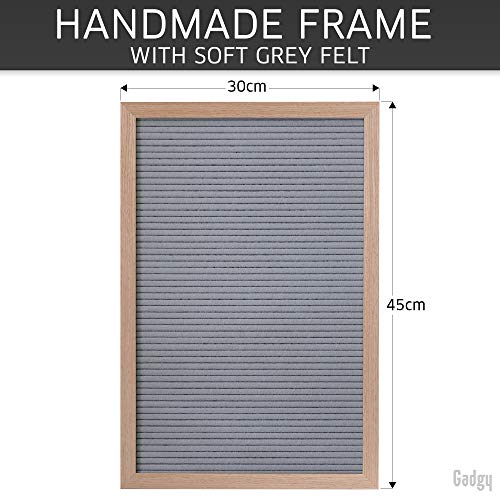 Gadgy - Placa de Fieltro con Texto en inglés Retro 510, Letras Doradas, Plata y Blancas, Madera | 30 x 45 cm