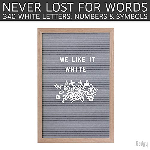 Gadgy - Placa de Fieltro con Texto en inglés Retro 510, Letras Doradas, Plata y Blancas, Madera | 30 x 45 cm