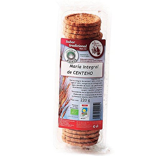 Galletas Maria Integrales de Centeno con Sirope de Ágave Ecológicas Horno de Leña (220g)