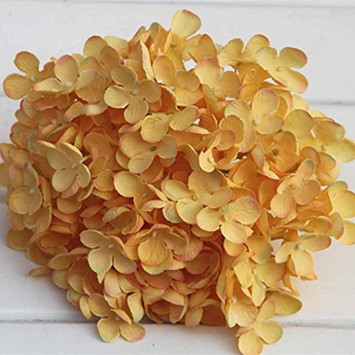 Gankmachine DIY 19cm Hortensia Flor del Arte Artificial Heads decoración de la Boda Floral de Seda,Púrpura,As Shown