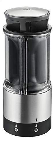 GEFU 13421 FLEXICUT - Cortador de verduras y frutas (cortador de acero inoxidable con accesorio centrador)
