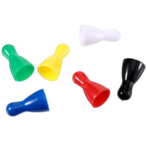 Gejoy 48 Piezas Juego de Piezas de Peones de Plástico Multicolor para Juegos de Mesa, Componente de Marcadores de Mesa