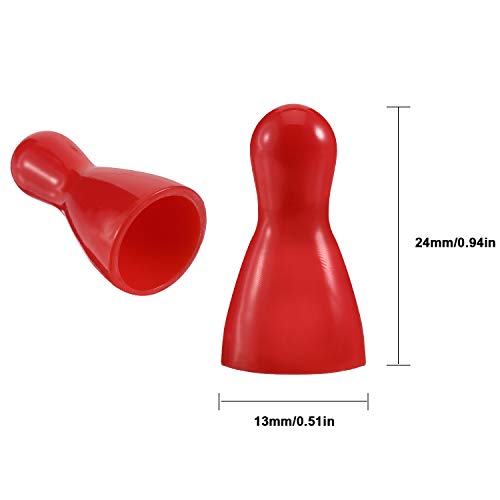 Gejoy 48 Piezas Juego de Piezas de Peones de Plástico Multicolor para Juegos de Mesa, Componente de Marcadores de Mesa