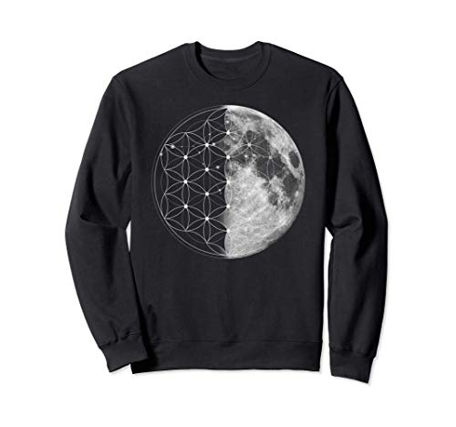 Geometria Sagrada - Flor de la Vida Luna Sudadera