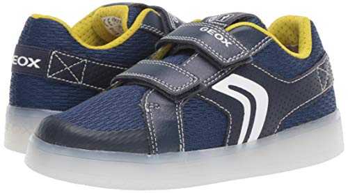 Geox J KOMMODOR Boy A, Zapatillas para Niños, Blue (Navy/Lime C0749), 32 EU