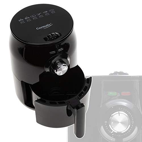 Germatic - Freidora de aire caliente (sin aceite, 1000 W, 500 g)