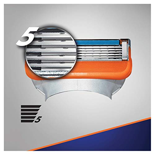 Gillette Fusion5 Cuchillas de Afeitar, Paquete de 8 Cuchillas de Recambio